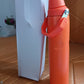 Side view of insulated stainless steel water bottle showing sleek design