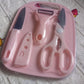 Complete 4-piece portable mini chopping board set for kitchen tasks.