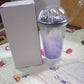 Insulated astronaut tumbler with an LED light and straw, designed for young space enthusiasts.
