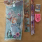 Assorted 5-in-1 stationery set for gifting, featuring bright colors.