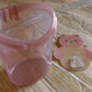 Multipurpose teddy bear wall mount holder, perfect for kids' dental hygiene items.