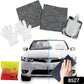 Close-up of a car's painted surface being polished with the Nano Scratch Remover Cloth.