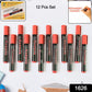 Red permanent marker pen set displaying clear and long-lasting ink