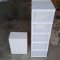 A fully loaded 5-layer storage cart holding various household items, showcasing its capacity.