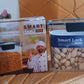 Stacked airtight plastic food storage containers with snap lids