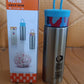 Side view of stainless steel double wall water bottle 300ml leak-proof and compact