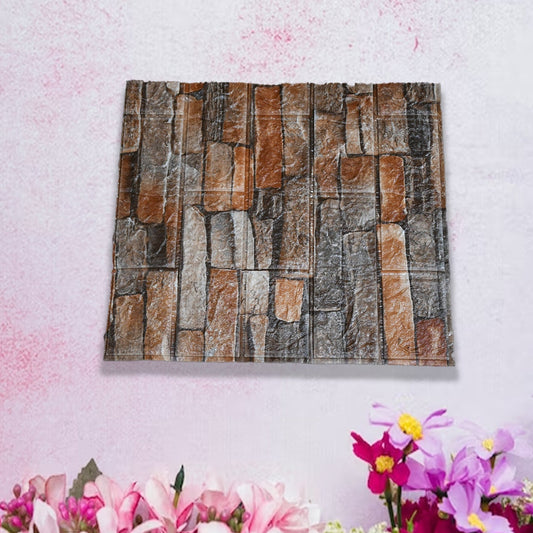 A mix of decorative 3D wall stickers in various colors and patterns for versatile home decor.