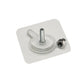 Strong adhesive wall hook for secure hanging.