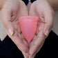 Soft silicone reusable menstrual cup for comfortable, eco-friendly periods.