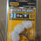 The complete cotton polishing wheel set displayed alongside compatible rotary tools.