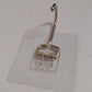 SteadyClear transparent adhesive wall hook holding towels and keys