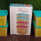 Durable clear fridge storage containers with easy-grip handles, ready for daily use.
