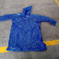 Durable blue raincoat for men designed for outdoor and rainy day use