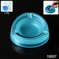 Round heavy-duty plastic ashtray designed for stable ash containment