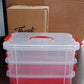 3-layer transparent plastic organizer for office, craft, and home supplies