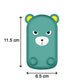 Side profile of the cartoon adjustable mobile stand, highlighting its compact foldable design.