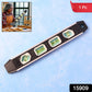 Professional aluminum spirit level with precision bubble vials for construction