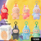 Plush animal keychain with hook for bags and keys