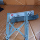 Laptop stand angled to ergonomic height to reduce neck and wrist strain