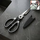Multi-purpose 3 in 1 kitchen scissors with steel blades