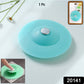 Bathroom drain covered with silicone hair catcher preventing clogs