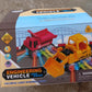 An angled shot of the dump truck toy for kids, emphasizing its dynamic features.