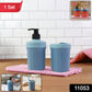 Soap dispenser with matching utility holder for brushes and scrubbers