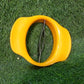 The ChefAura mango cutter cleanly separating mango halves from the pit.