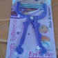 Manual facial hair remover threading tool held in hand for precision grooming