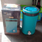 Lifestyle image of the plastic water jug, suitable for outdoor activities.