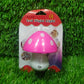 Decorative multicolour automatic night sensor lamp in a home setting.