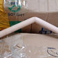 Collection of wooden hangers suitable for various types of clothing.