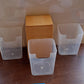 Packaging for the BeautyBare clear plastic drawer organizer set.