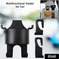Adjustable car headrest organizer hooks demonstrating easy installation and fit