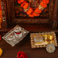 Traditional pooja thali tray arranged for festival worship and home mandir