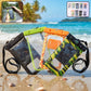 Main view of waterproof mobile pouch with compass