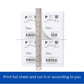 Stack of 100 Oddy A4 full-page self-adhesive label sheets
