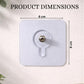 Plastic transparent wall hooks for easy installation
