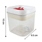 Lockable red lid food storage container for daily use
