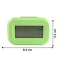 Alarm clock size guide image showing dimensions