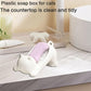 Compact animal shape soap dish holder suitable for bathroom and kitchen counters