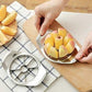 Heavy duty apple cutter with ergonomic handles for kitchen convenience