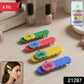 Set of 4 colorful apple-shaped hair clips for girls and kids