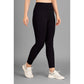 Generic Women's Polyester Solid Ankle length High Waisted Tights (Black)