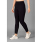 Generic Women's Polyester Solid Ankle length High Waisted Tights (Black)