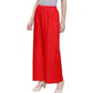 Generic Women's Casual Rayon Solid Ankle Length Palazzo (Red, Free Size)