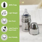 Rust-resistant stainless steel baby feeding bottle suitable for newborns