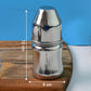 Durable stainless steel infant feeding bottle safe for warm and cold liquids