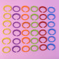 Bright colorful learning links for infants and toddlers
