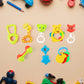 8-piece baby rattle set in vibrant colors for infant sensory play